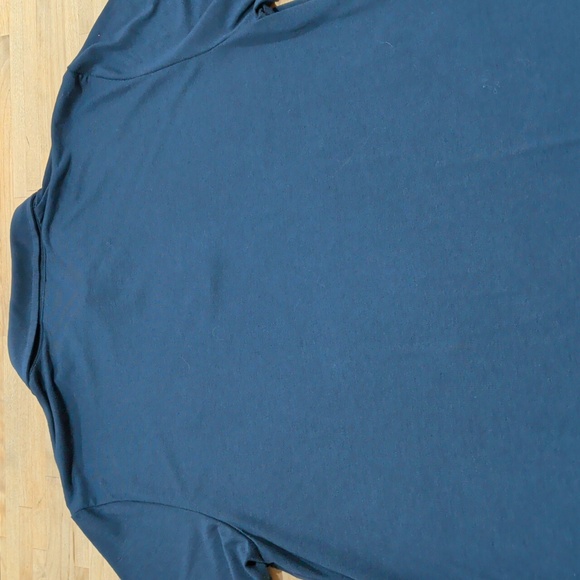 Tentree Navy Blue Golf Shirt Polo Shirt Size Large - Picture 6 of 6